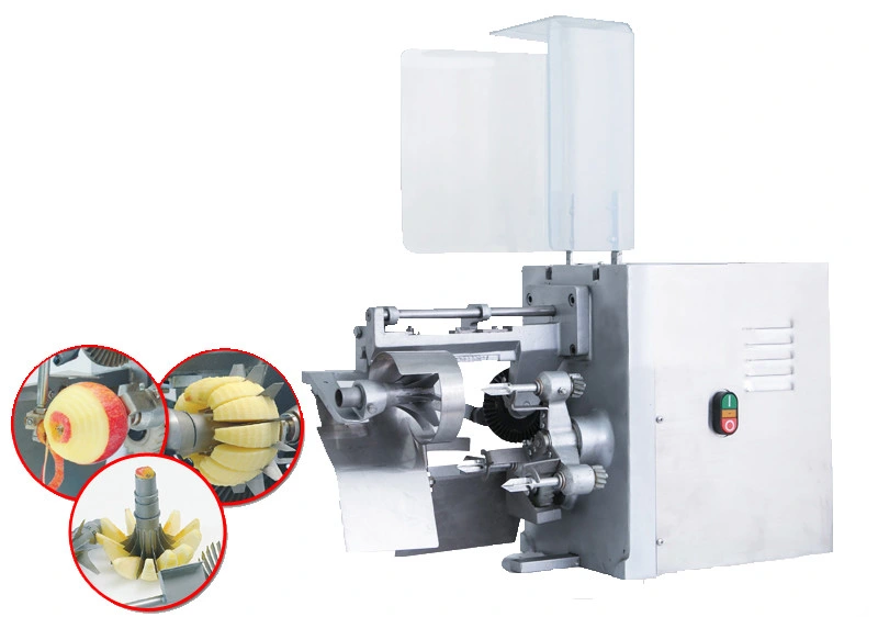 Manufacture Industrial Electric Fruit Peeling Spiral Slicer Cored and Splitter Apple Peeler Machine