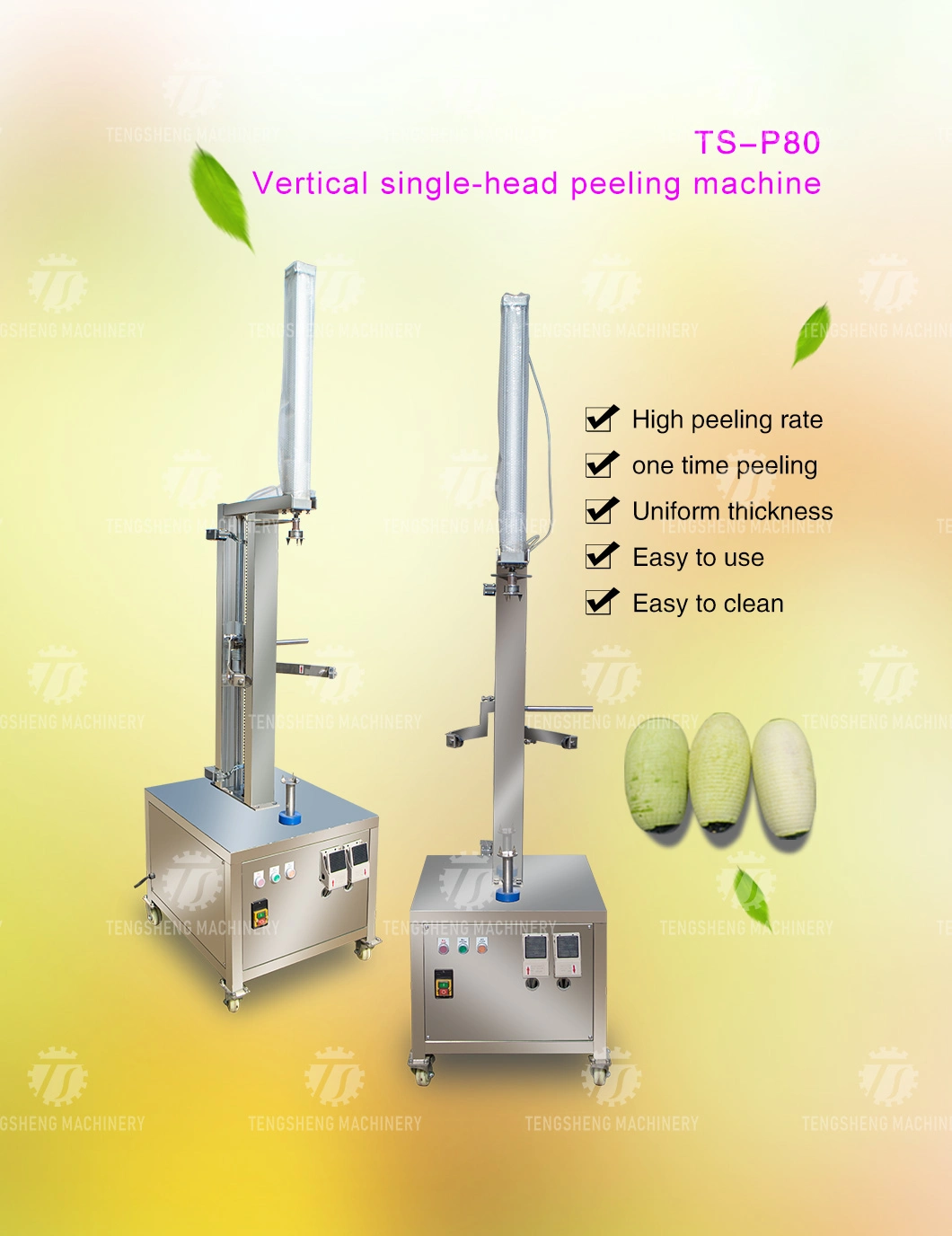 Vegetable and Fruit Peeling Machine Automatic Peeling Machine a