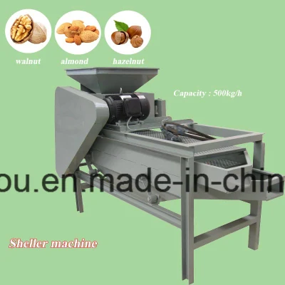 Vente Automatique Commercial Meilleur Casse-Noisette Noix De Pécan Noisette Noyer Noir Noix De Hickory Amande Peeling Cracker Machine