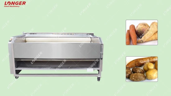 Nettoyage automatique de manioc de légumes épluchage coquillages Machines de lavage de poisson Machine à laver les fruits citron carotte brosse gingembre