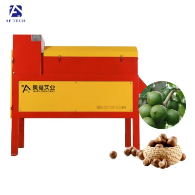 Machine de décorticage d'épluchage de rouleau frais de peau de fruit de noix de macadamia de puissance élevée
