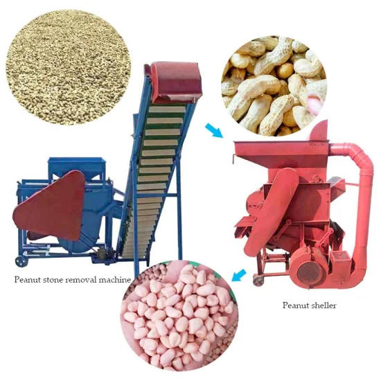 Ventes d'usine Machine automatique de décortiqueur de batteuse d'arachide Petite machine d'épluchage d'arachide