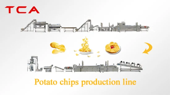 Ligne de production de chips de pommes de terre fraîches automatiques de haute qualité certifiée CE Coût de l'usine de chips de pommes de terre